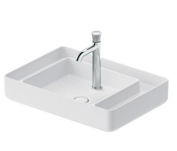 Duravit Раковина, Bento Starck Box, шгв 650*460*145, отверстия для смесителя-1, HygieneGlaze, цвет белый шелковисто-матовый (White Satin Matt) 2381653071