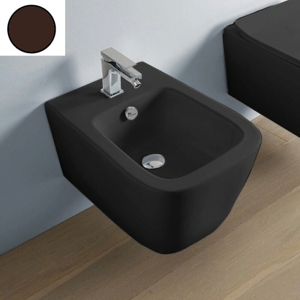 Биде Artceram A16 подвесной с одним отверстием  цвет brown cocoa ASB001 39 00