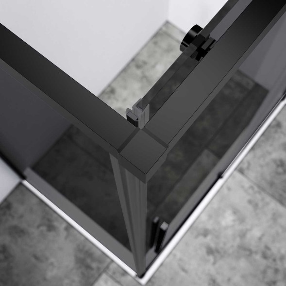 Vincea Душевой уголок Slim-N VSR-4SN9012CGB, 1200*900, черный, стекло тонированное