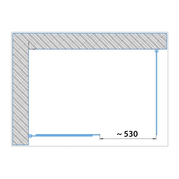 Paini Душевое ограждение 120х80 см Dax, прямоугольное, раздвижное, универсальное, черный (YO)