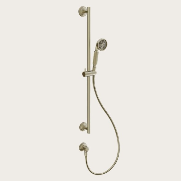 Gessi Душевой гарнитур, VENTI20, 78, цвет черный брашированный металл  65142#707