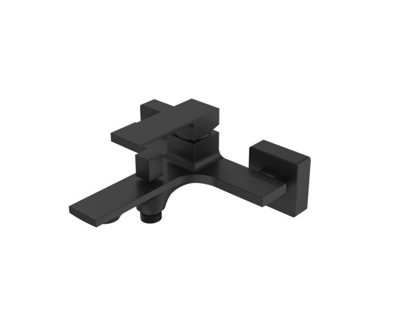 AQG Bold, однорычажный смеситель для ванны (излив 17,5 см), без набора для душа, цвет черный матовый