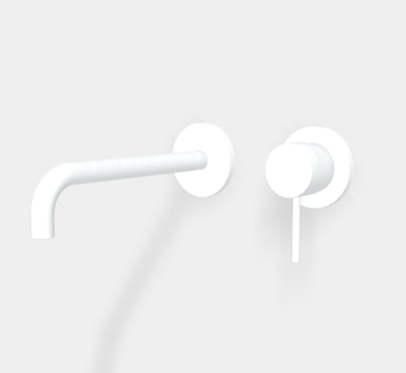 Смеситель для раковины, Fima Carlo Frattini, Spillo Up, цвет-белый матовый F3051WLX9BS