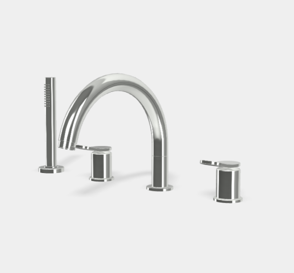 Смеситель для ванны и душа, Fima Carlo Frattini, Flo', цвет-хром F3814NCR