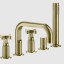 Gessi Смеситель для ванны и душа, Inciso, цвет Латунь матовая  58140#727