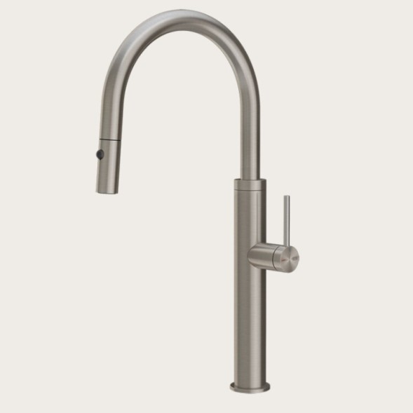 Gessi Смеситель для кухни, 316 Flessa, цвет Брашиварованная сталь  60022#239
