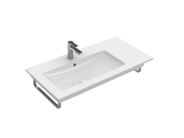 Villeroy&amp;Boch Раковина, Venticello, шг 1000*500, отверстия для смесителя-отсутствуют, CeramicPlus, цвет-альпийский белый 4134L3R1