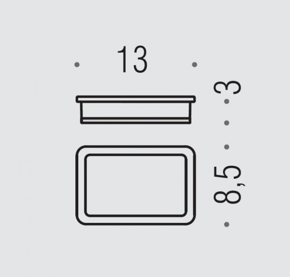 Мыльница COLOMBO DESIGN LULU B6240 настольная цвет хром