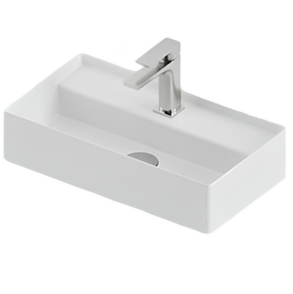 Раковина Artceram Scalino  подвесная/накладная с одним отверстием цвет белый матовый SCL006 05 00