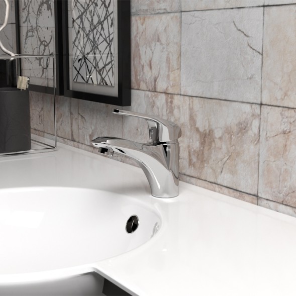 Paini Смеситель для раковины Trento без донного клапана, хром (CR)