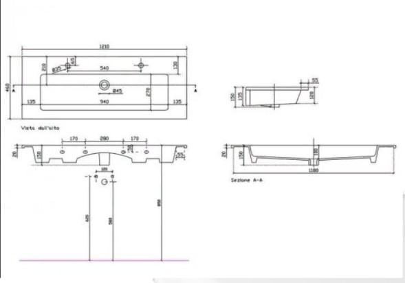 Раковина GALASSIA EDEN 7226 подвесная или встраиваемая сверху с одним отверстием с переливом цвет белый глянцевый