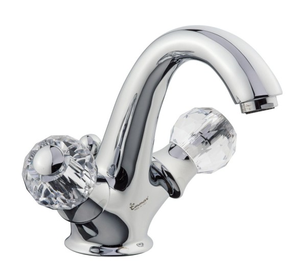 Смеситель Deco Cristall с донным клапаном для раковины, цвет хром 12013CRICR