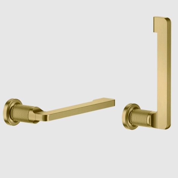 Gessi Бумагодержатель, Inciso, шгв 183*77*41, цвет Матовая латунь  58455#727