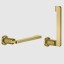 Gessi Бумагодержатель, Inciso, шгв 183*77*41, цвет Матовая латунь  58455#727