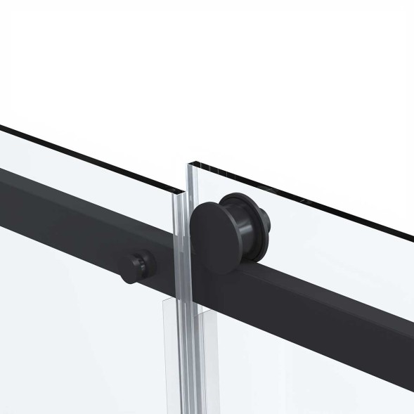 Vincea Душевой уголок Комо Софт (Como Soft) VSR-1CS8012CLB, 1200*800, черный, стекло прозрачное