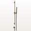 Gessi Душевой гарнитур, Anello, 23, цвет черный матовый  63482#299