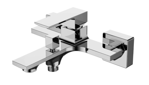 AQG Bold, однорычажный смеситель для ванны, без набора для душа, цвет белый матовый