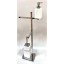 Stil Haus Urania, стойка: доз. + полотенцедер. + бумагодер. + ёрш керам., цвет хром - бел. керамика