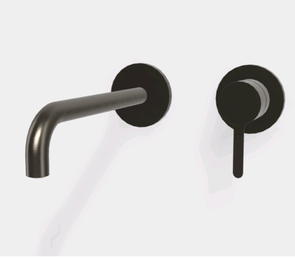 Смеситель для раковины, Fima Carlo Frattini, Snap, цвет-хром черный брашированный F3121WLX9CS