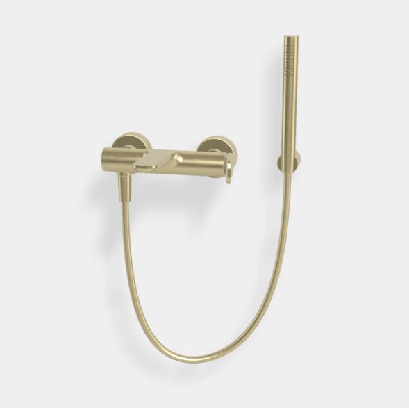 Смеситель для ванны и душа, Fima Carlo Frattini, Flo', цвет-шампань брашированная F3804HS