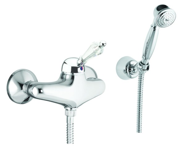 Fiore Imperiale Sky, однорычажный смеситель для душа, с набором для душа, цвет бронза - Swarovski