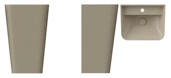 Раковина ISVEA Sott'Aqua напольная ШГВ 500*420*830 цвет слоновая кость матовый 10SQ37001-2K