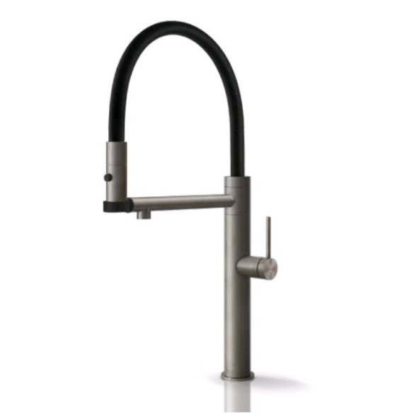 Gessi Смеситель для кухни, 316 Flessa, цвет сталь брашированная 60210#239