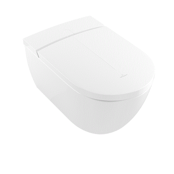 Villeroy&amp;Boch Унитаз, Viclean, подвесной, шгв 385*595*360, CeramicPlus, цвет-альпийский белый V0E100R1
