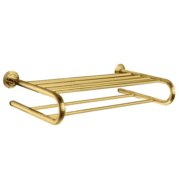 Полотенцедержатель COLOMBO DESIGN HERMITAGE B3387.HPS Полка двойная цвет золото