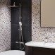 Paini 09CR687THQ250F3Q80 Nove Душевая система с термоcтатом, фиксированный излив, квадр лейки, хром