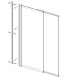 Vincea Душевая шторка на ванну VSB-6E900CL-R, 900*1400, хром, стекло прозрачное, правая