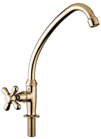 Emmevi Deco Classic, одновентильный кран для фильтра (поворотный излив 18 см), цвет бронза 12060/BR