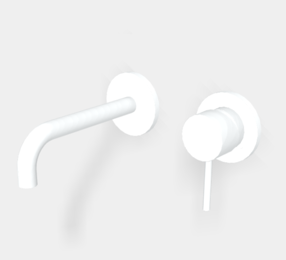 Смеситель для раковины, Fima Carlo Frattini, Spillo Up, цвет-белый матовый F3051WX9BS