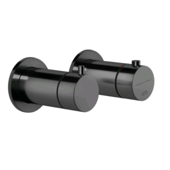 Gessi Смеситель для душа, Anello, на 2 потребителя, цвет черный металл  63333#706