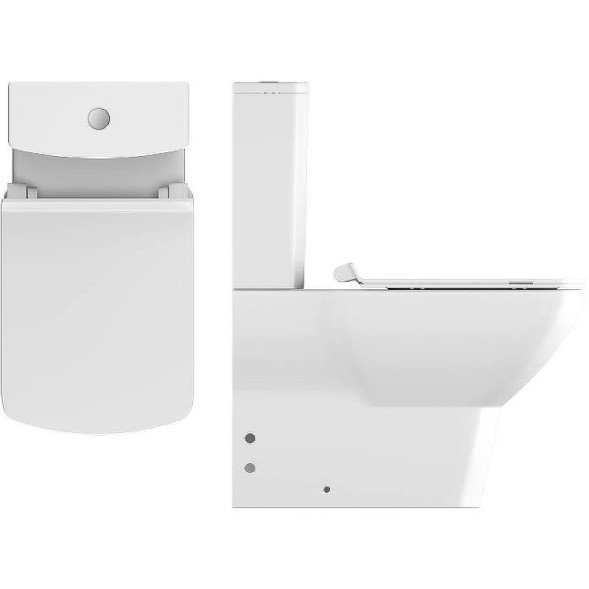 Бачок для напольного унитаза ISVEA Soluzione VI 10BPS1002 со смывным механизмом, белый 10BPS1002