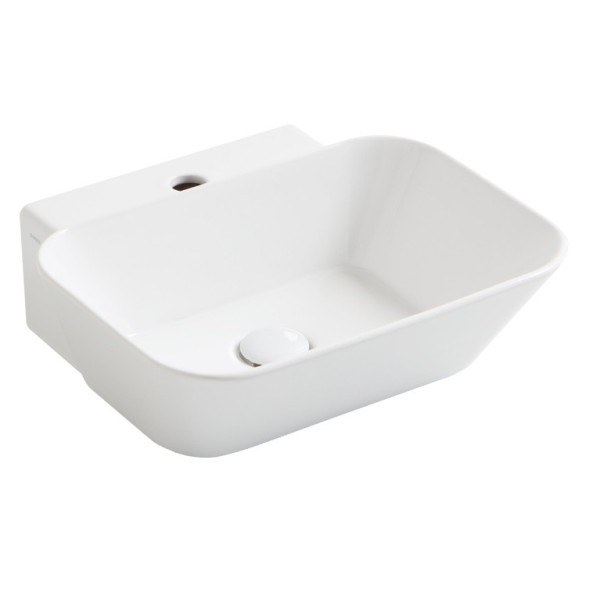 Раковина SIMAS WAVE подвесная или накладная с одним отверстием цвет белый WA08