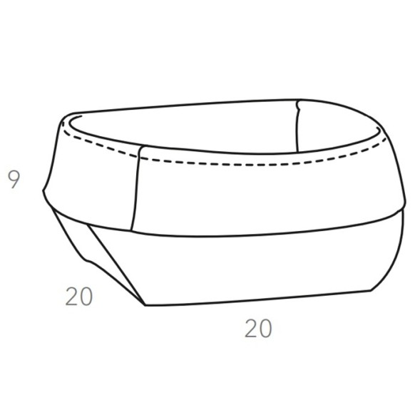 Корзина для хлеба COLOMBO DESIGN ADJ 037.16/10 настольная цвет панна котта/белый