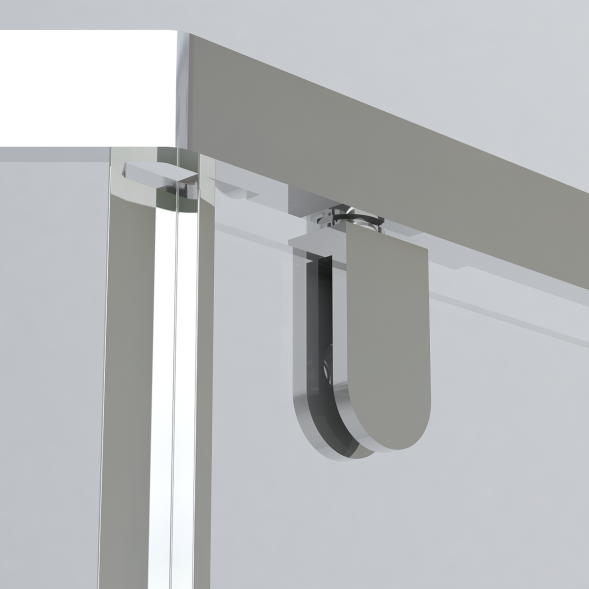 Vincea Душевой уголок Стреса (Stresa) VSP-1S100CLB, 1000*1000, черный, стекло прозрачное