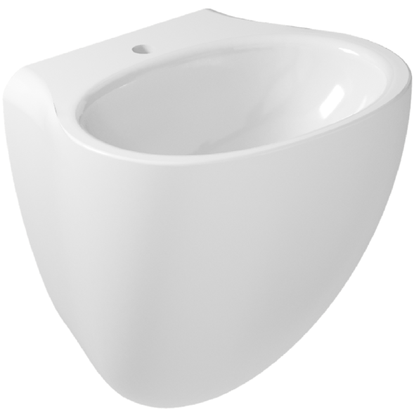 Раковина GALASSIA ERGO 7100 подвесная с одним отверстием без перелива цвет белый глянцевый