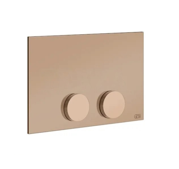 Gessi Клавиша смыва, Anello, для унитаза, шгв 215*12*145, цвет теплая бронза  54629#735