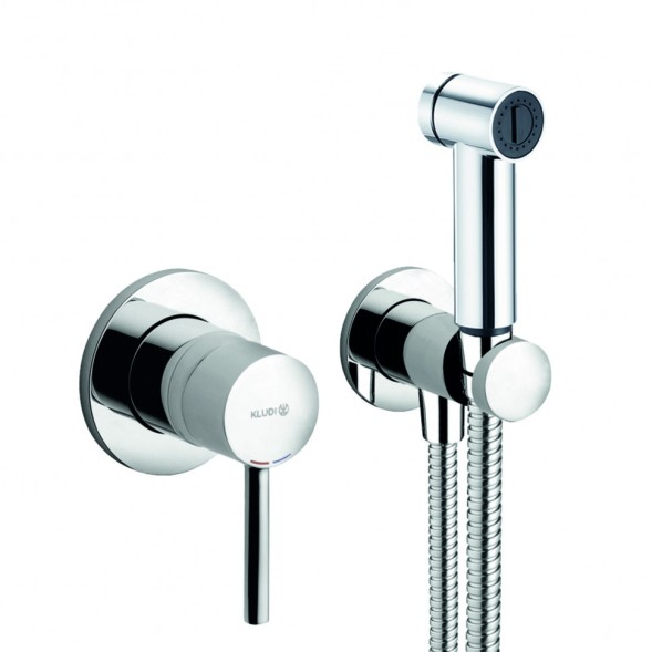 Гигиенический душ KLUDI BOZZ 389980576 со смесителем со встраиваемой частью