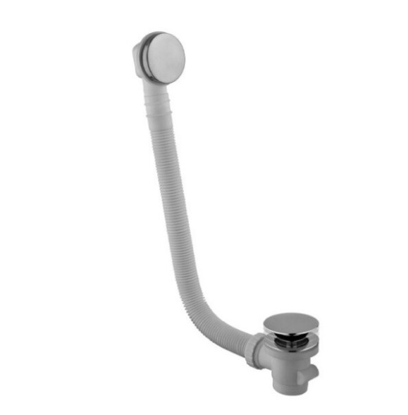 Слив-перелив, Fima Carlo Frattini, Complementi Bagno, для ванны, Click-Clack, без сифона, цвет-брашированное золото