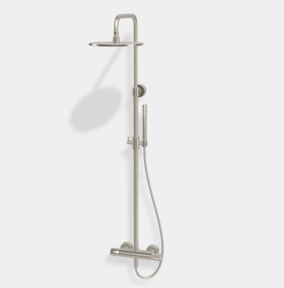 Душевая стойка, Fima Carlo Frattini, Shower column, G COLLECTION, цвет-никель брашированный F4285T/R256GSN