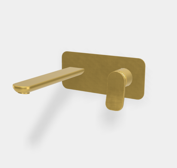 Смеситель для раковины, Fima Carlo Frattini, Flo', цвет-золото брашированное F3821WLX5OS