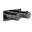 Gessi Смеситель для душа, Anello, на 2 потребителя, цвет черный металл  63334#706