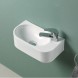 Vincea Раковина керамическая  VBS-506R, 400*215*120, подвесная, цвет белый, правая