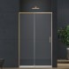 Vincea Душевая дверь Софт 2 (Soft 2) VDS-3SO2110CLG, 1100, брашированное золото, стекло прозрачное