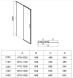 Vincea Душевая дверь Софт 2 (Soft 2) VDS-3SO2110CLG, 1100, брашированное золото, стекло прозрачное
