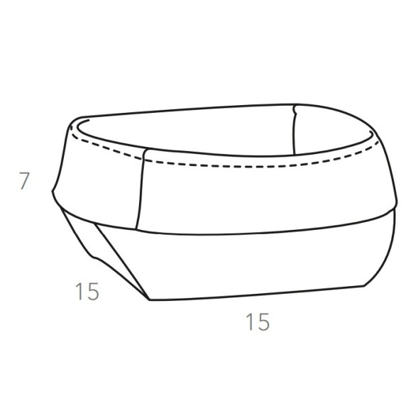 Корзина для хлеба COLOMBO DESIGN ADJ 039.03/01 настольная цвет серый/черный