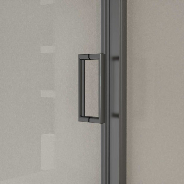 Vincea Душевая дверь Сити (City) VDS-5CT120CLGM, 1200, вороненая сталь, стекло прозрачное